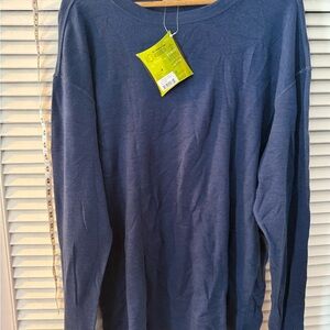 Smartwool Men's Long Sleeve Blue Tee